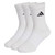 Adidas Youth Cushioned Sportswear Crew Socks 3 Pack White/White/Black