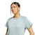 Adidas Womens Soft Lux Small Logo Tee Wonder Sage