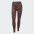 Adidas Womens Optimé Leopard Leggings 7/8 Black/Earth Strata