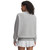 Under Armour® Womens Rival Fleece Oversized Varsity Crew Mod Gray Light Heather/White