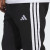 Adidas Mens 3-Stripe Fleece Pants Black/White