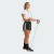 Adidas Womens Pacer Woven High Waisted Shorts 5" Black/White