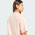 Adidas Womens 3-Stripes Boyfriend Tee Blush Pink/White