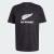 Adidas Mens All Blacks Logo Cotton Tee Black/White