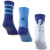 Adidas Junior Graphic Crew Socks 3 Pack Halo Blue/Blue Burst/Lucid Blue