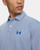 Under Armour® Mens Matchplay Printed Polo White/Varsity Blue