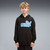 Puma Boys Essentials Logo Lab Relaxed French Terry Hoodie Black