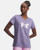 Under Armour® Womens Tech Twist V-Neck Graphic Short Sleeve Tee Purple Luxe/Pink Dawn