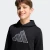 Adidas Youth Graphic Logo Hoodie Black/Grey Camo