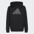 Adidas Youth Graphic Logo Hoodie Black/Grey Camo