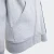Adidas Youth Essential Full-Zip 3-Stripe Fleece Hoodie Light Grey Heather/Dark Blue