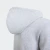 Adidas Youth Essential Full-Zip 3-Stripe Fleece Hoodie Light Grey Heather/Dark Blue