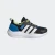 Adidas Junior LightoRama Runner Running Shoes Black/Cloud White/Lucid Ray Blue