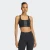 Adidas Womens Optime 3-Stripe Medium Support Sports Bra Black/Black