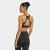 Adidas Womens Optime 3-Stripe Medium Support Sports Bra Black/Black