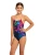 Zoggs Girls Sprintback Swimsuit Graffiti