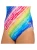 Zoggs Girls Flyback Swimsuit Rainbow Ripple