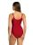 Zoggs Womens Adjustable Scoopback Swimsuit Dark Red