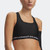 Under Armour® Womens Crossback Mid Sports Bra Ultimate Black/White