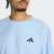 Adidas Mens Workout Essentials Flex Tee Glow Blue Mel.