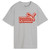 Puma Boys Logo LAB Logo Tee Gray Echo/Red
