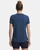 Under Armour® Womens Tech Twist V-Neck Tee Fresco Blue/Blackout Navy