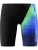 Speedo Boys Digital Print V-Cut Jammer Swim Shorts Black/Blue/Green