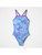 Speedo Girls Printed Thinstrap Swimsuit Pace Purple