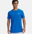 Under Armour® Mens Seamless Novelty Tee Blue Atlantis/White