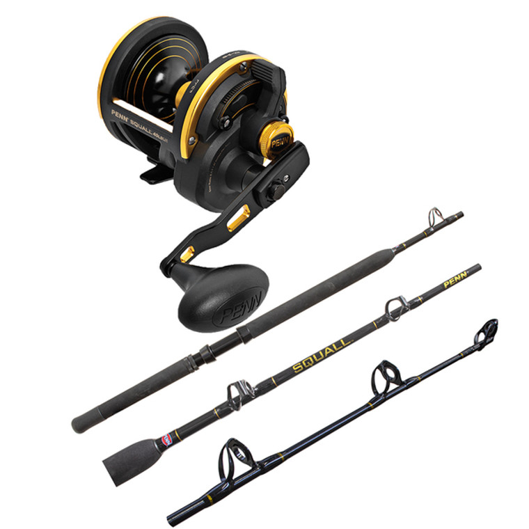 Penn Squall 40 Lever Drag and Squall 10-15kg 6' Rod Boat Combo