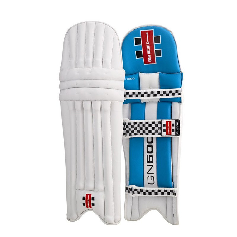 Gray Nicolls GN 500 Cricket Leg Guards Blue/White