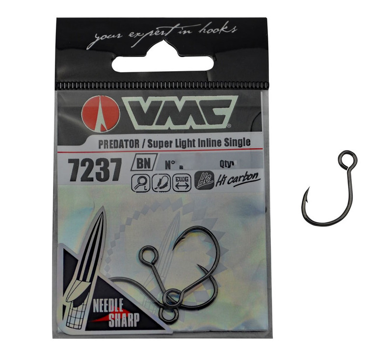 VMC 7237 Light Inline Hook - Size 1 (7pcs)