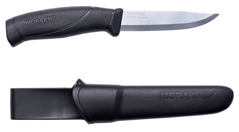 Morakniv Companion 4" Fixed Blade Knife Black
