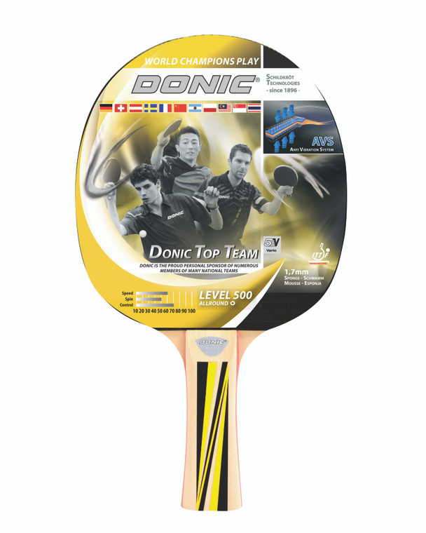 Donic Top Teams 500 Table Tennis Bat