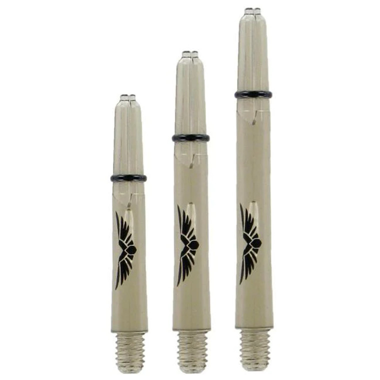 Shot Darts Eagle Claw Dart Shafts 2BA Clear Black Short