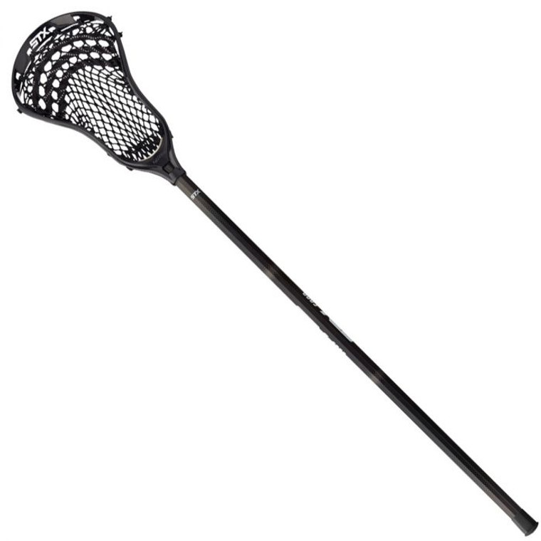 STX Mens Stallion 200 Complete Lacrosse Stick Black/Black