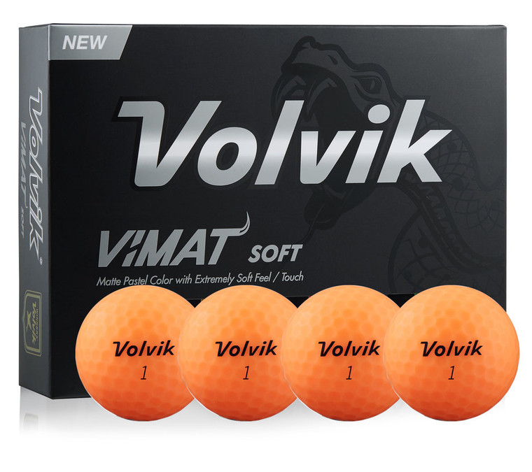 Volvik Vimat Golf Balls 3 Pack Orange