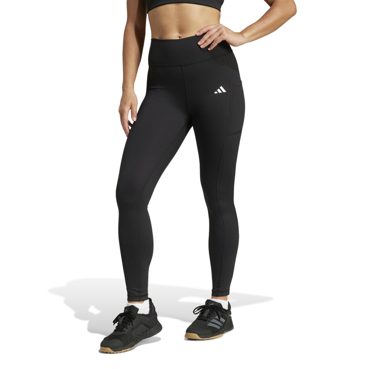 Adidas Womens Optime Rib 7/8 Leggings Black