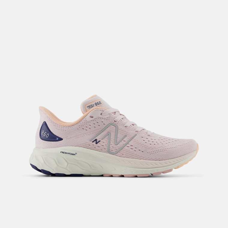 New Balance Youth 860 v13 Running Shoes Pink Granite/Copper/Sea Salt