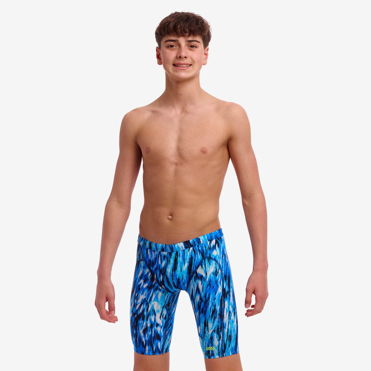 Funky Trunks Boys Training Jammer Swim Shorts Wing Streak