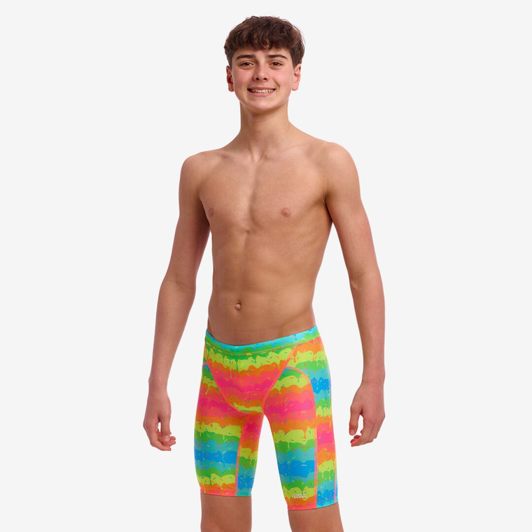 Funky Trunks Boys Training Jammer Swim Shorts Melting Mayhem
