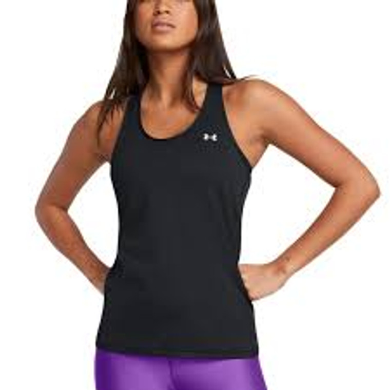 Under Armour® Womens Heatgear Armour Racer Tank Black/White