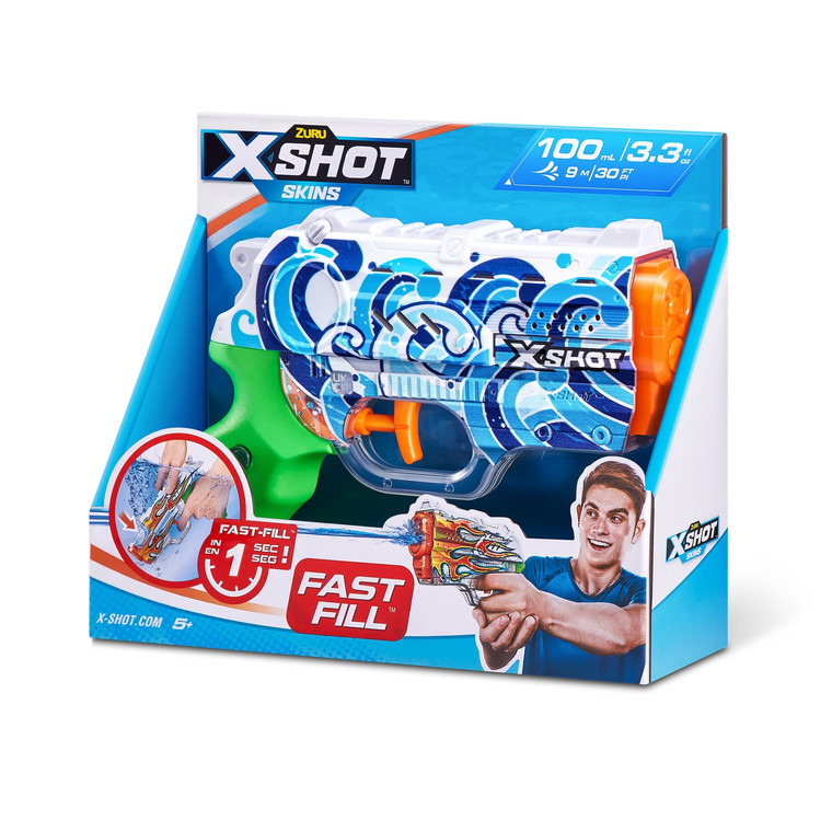 ZURU Blaster Fast Fill Nano X-Shot Water Blaster Assorted Patterns