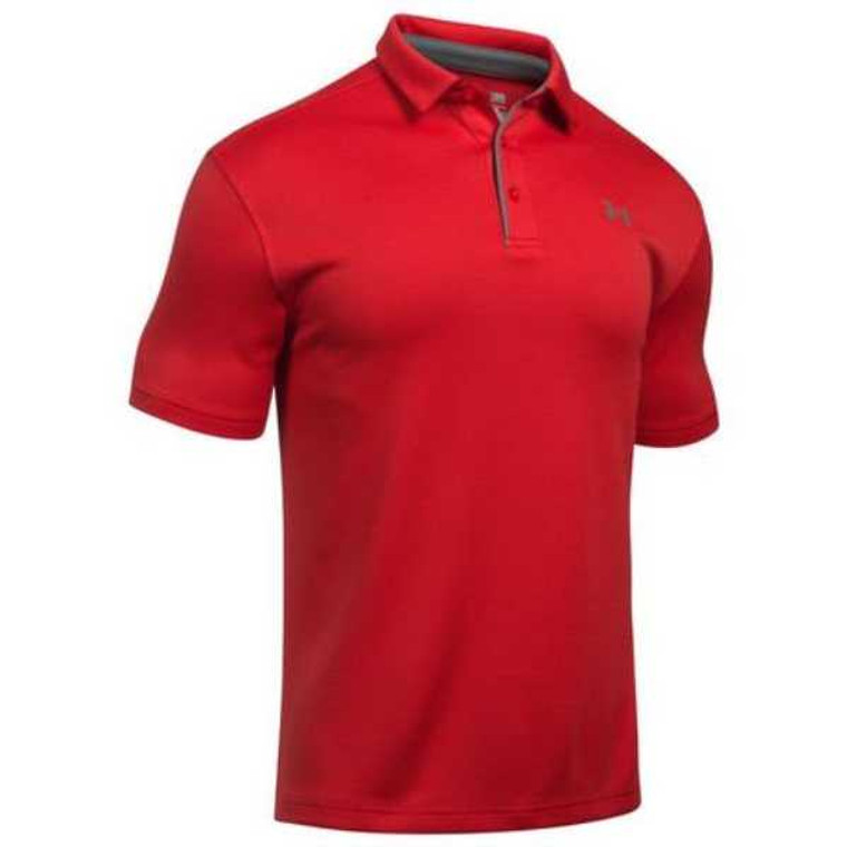 Under Armour® Mens Tech Polo Red/Graphite