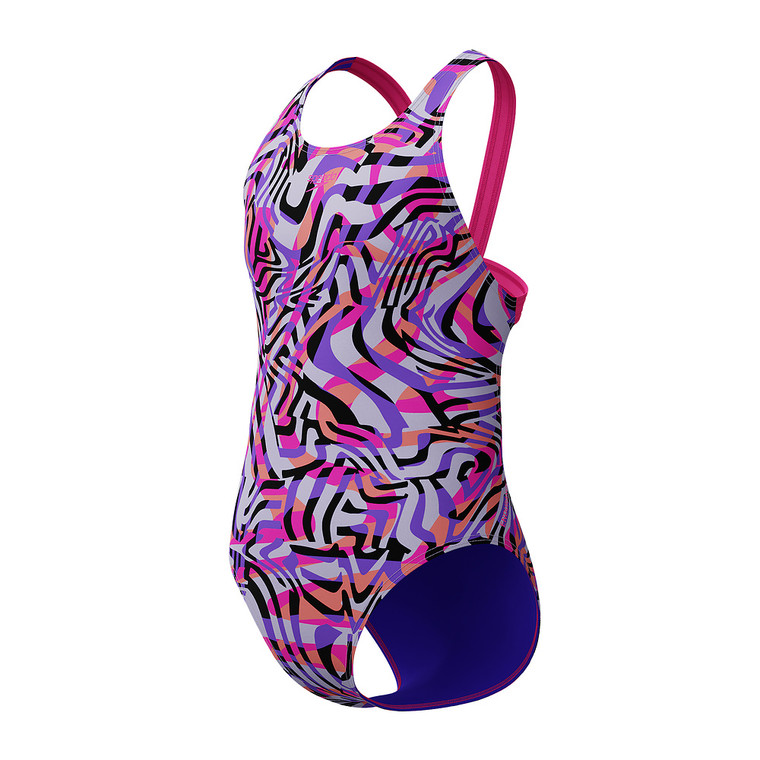 Speedo Girls Endurance+ Leaderback One Piece Swimsuit Flare Pink Speedo Girls Endurance+ Leaderback One Piece Swimsuit Flare Pink