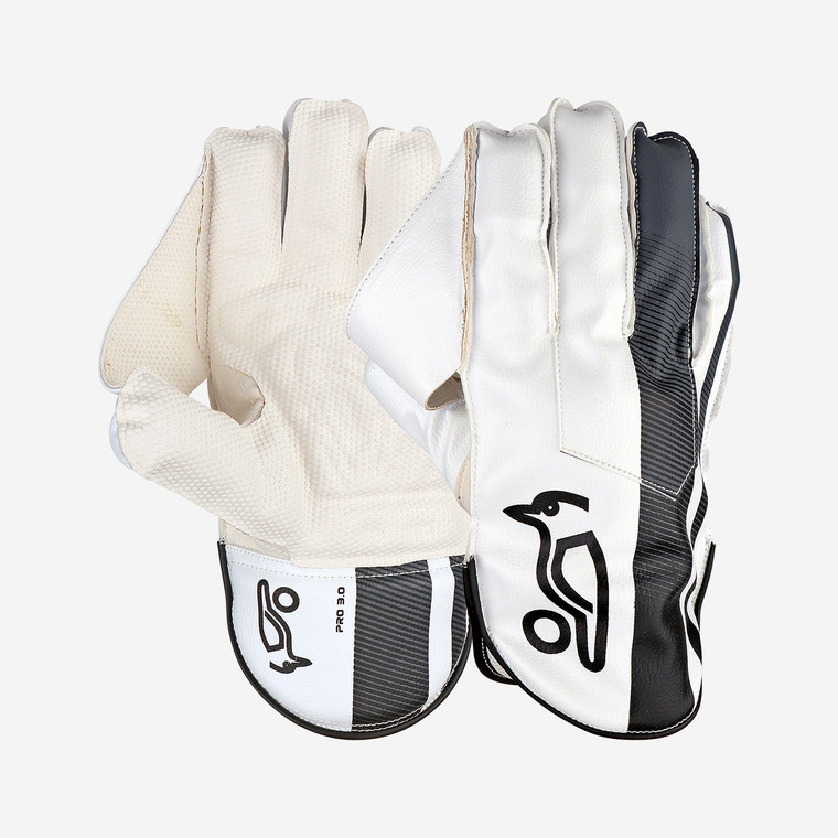 Kookaburra Shadow Pro 3.0 Wicket Keeping Gloves 25/26 White/Black