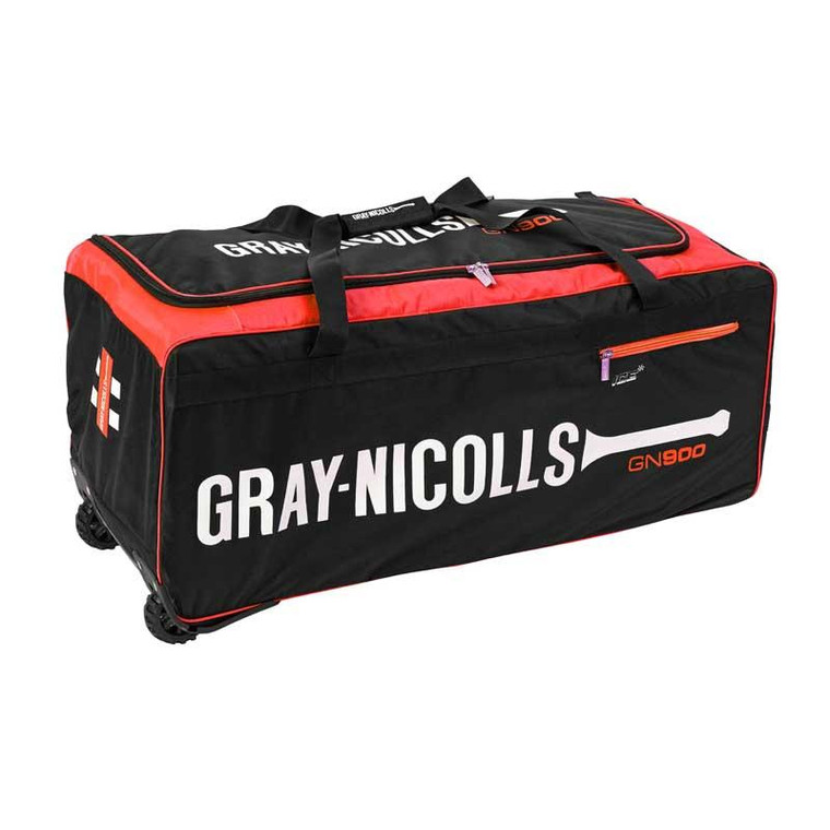 Gray Nicolls GN 900 Wheelie Cricket Bag Black/Red