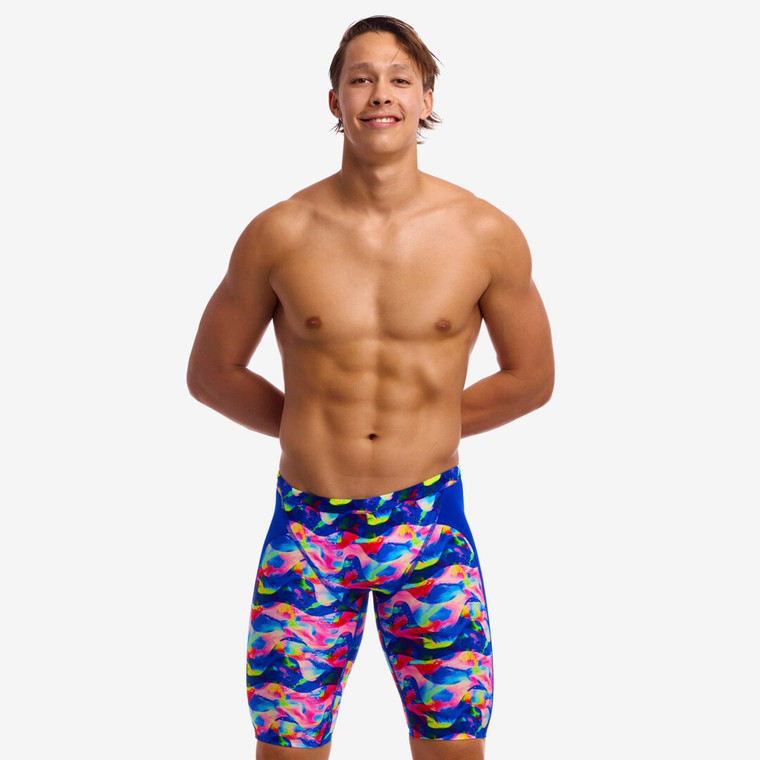 Funky Trunks Mens Training Jammer Swim Shorts Wet Wave