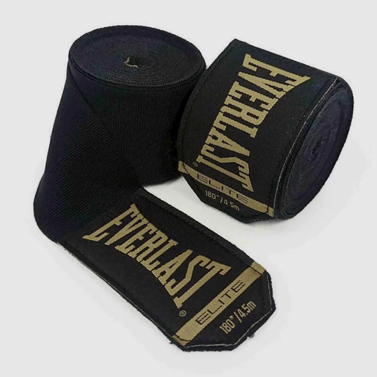 Everlast Elite Hand Wraps 180" Black Everlast Elite Hand Wraps 180" Black