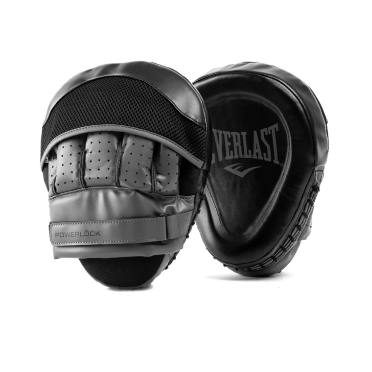 Everlast Powerlock Focus Mitts Black Everlast Powerlock Focus Mitts Black